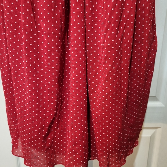 Venezia Red Polka Dot Blouse - Picture 3 of 9